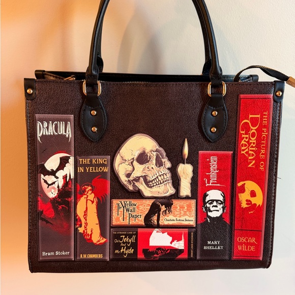 Handbags - Lettoria Gothic Literature Themed Tote Bag